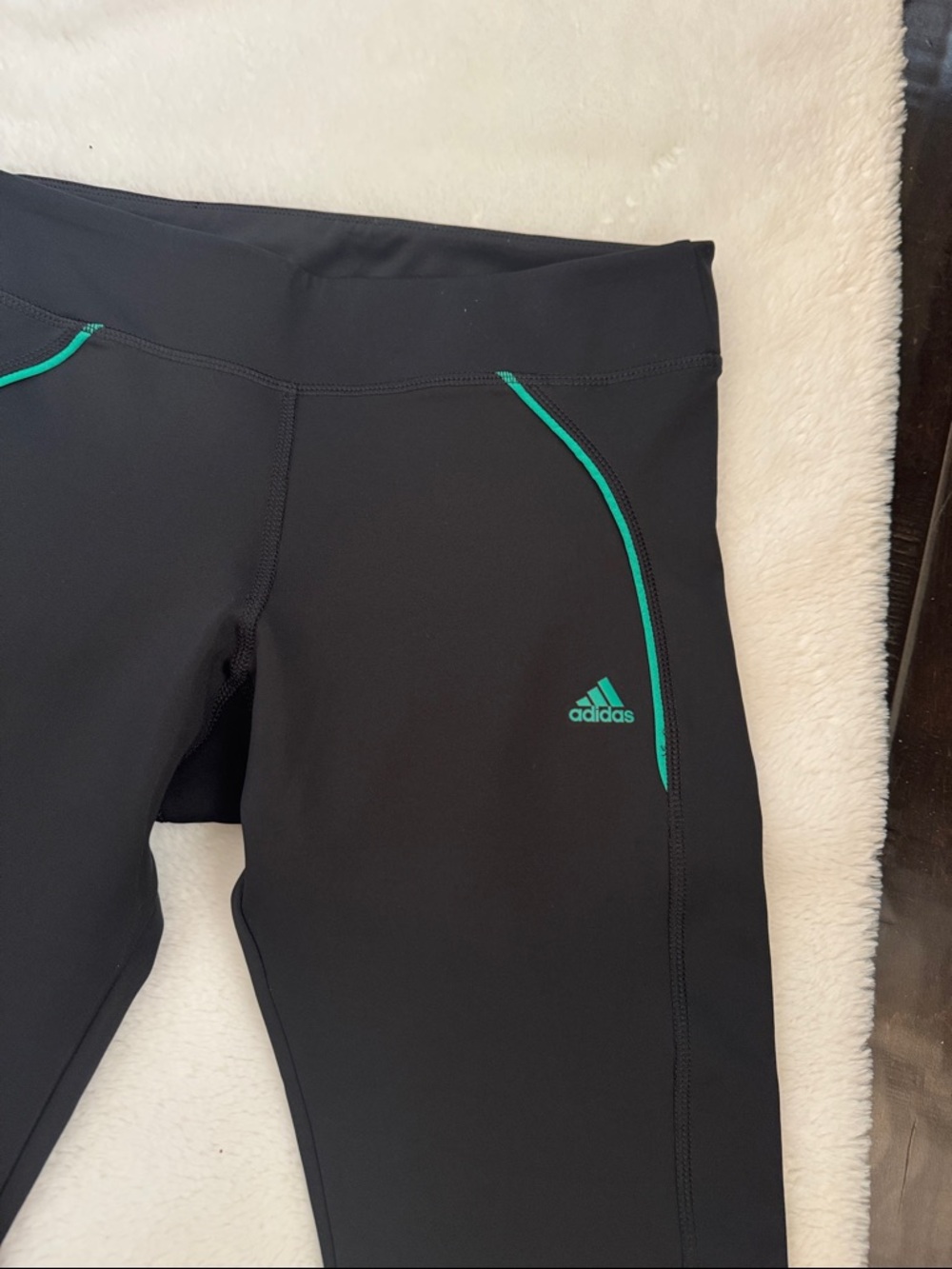Adidas Black Capri Leggings Size M - Picture 2 of 10
